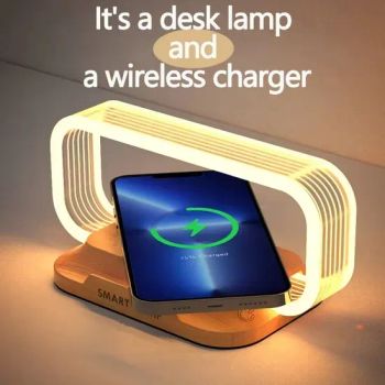 LED Wood Rechargeable Table Lamp Touch Dimmer Wireless Charger for Party Holiday Wedding Christmas Unique Night Clock - Shenzhen D-Wireless Co., Ltd - China