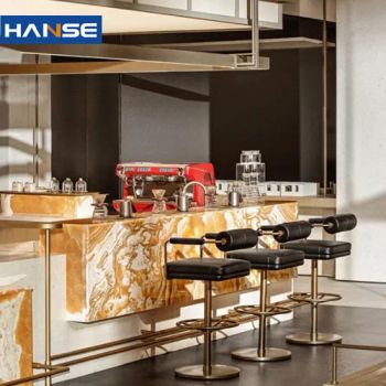 Fashion Vintage PU Leather Bar Chair Modern Bar Stools Wholesale - Foshan Hanse Industrial Co., Ltd. - China