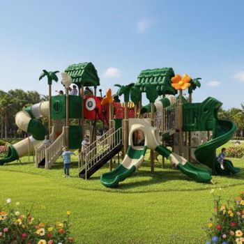 Kids Plastic Slides Toy Outdoor Playground Structure Equipment - Huadong Entertainment Equipment Co., Ltd. - China