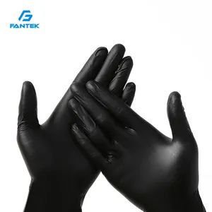 100% Nitrile Gloves Barber Tattoo Shop Latex Free Black Nitrile Gloves Color Blue Specification 1pcs/box, 1000pcs/carton - Shanghai Fantek Safety Products Co., Ltd. - China