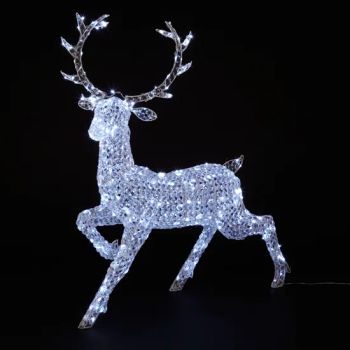 New Style Outdoor LED Lighted Acrylic 3D Christmas Decorations Reindeer Motif Lights - Shandong Fandiluo Arts & Crafts Co., Ltd. - China