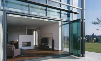 Tinted Low-E Glass Folding Aluminium Accordion Kitchen Custom Bi Fold Doors - NEWLINE BUILDING MATERIALS LIMITED - China