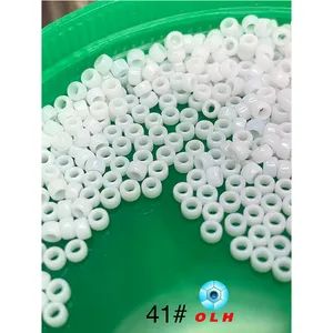 Factory Direct Sale Wholesale #41 Round 2.5mm White Glass Seed Beads Machine Glass Beads for Garment & Jewelry Making & Embroidery Machine - Wenzhou Olova Industry Co., Ltd. - China