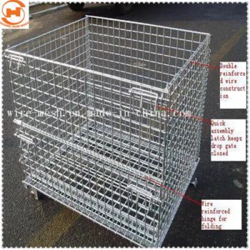 Wholesale Chrome Collapsable Metal Pallet Warehouse Storage Wire Mesh Cage - ANPING HUANSI WIRE MESH PRODUCTS CO., LTD. - China