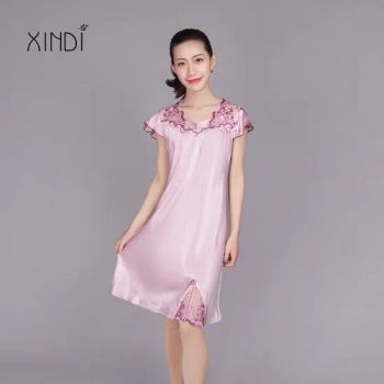 Silk Dress Girl's Nightgown Evening Dress Pure Silk Sleepwear for Princess Collection - Hangzhou Howmay Silk Co., Ltd. - China