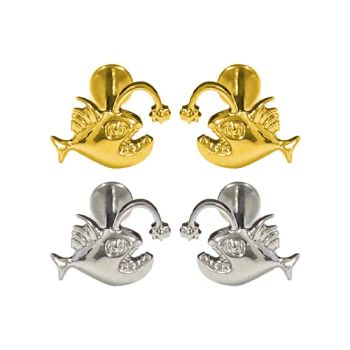 New ASTM F136 Lantern Fish Earrings Body Piercing Jewelry Cartilage Studs Labret Studs - Dongguan Jiang Titanium Jewelry Co., LTD - China
