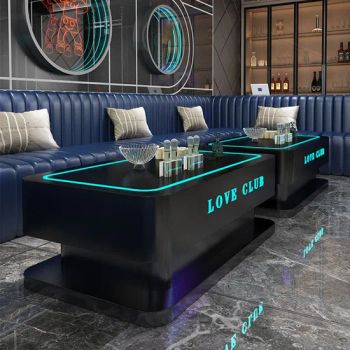 Modern Events Outdoor Wine Party LED Restaurant Center Table Bar Nightclub Furniture Set Lights Acrylic Cocktail Bar Table - Foshan Xinda Furniture Co., Ltd. - China
