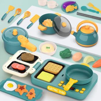 Zhiqu Toys Rice Cooker Set Children's Pretend Play Preschool Kitchenware Mini Cooking Simulation for Girls Home Kitchen Birthday - Shantou Chenghai District Haitong Zhiqu Toy Store - China