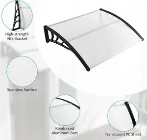 Awnings for Doors Window UV, Rain, Snow Protection Color Beige Trademark GPG Installation DIY Type Patio Awning Model NO. GPG - Foshan Jinyuanjia Building Materials Co., Ltd - China