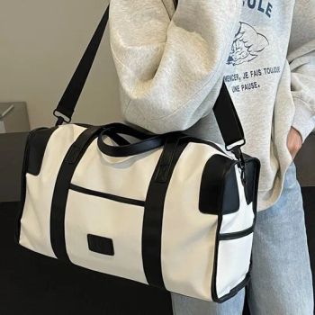 Custom Designer Large Capacity Waterproof Handbag Men's Fashion Sport Fitness Travel Bag Printed Logo New Sport Fitness - Baoding Mishuo Bag Manufacturing Co., Ltd. - China