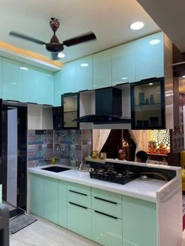 Acrylic Modular Kitchen - Interiors Plus - India