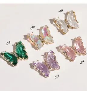 3D Crystal Butterfly Nail Art Butterfly Decoration - Yiwu Hope Import & Export Co., Ltd. - China