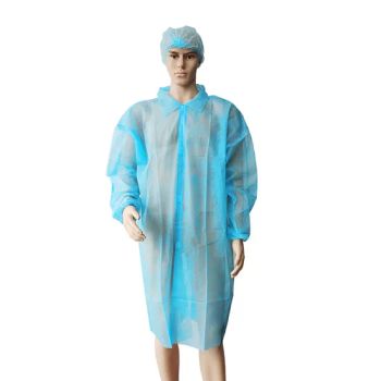 PP Dental Lab Coat with Vel Cro Disposable Medical Clothing Nonwoven Lab Coat - Hubei Kangning Protective Products Co., Ltd. - China