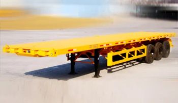 Brand New 3 Axle Container Flatbed Semi-Trailer Tire 11r20 Tread 1820mm Shape Flatbed Condition New Payload 40ton Axle Number 3 - CIMC VEHICLES SALES CO., LTD. - China