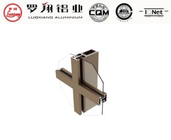 Aluminum Curtain Wall Extrusion Glass Building Facade Profile - Luoxiang Aluminium Co., Ltd. - China