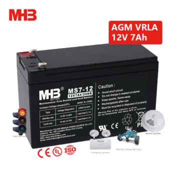Mhb Chinese Manufacturer Energy Storage AGM Valve Regulated Sealed Lead Acid Dry UPS Battery 12V 7ah Price for Electronic Scales - FUJIAN MINHUA POWER SOURCE CO., LTD. - China