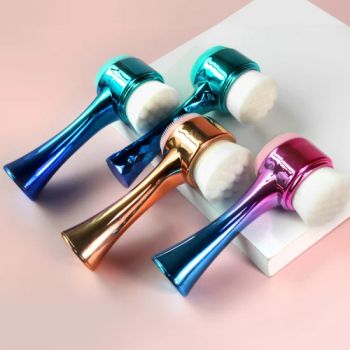Double Sided Silicone Skin Care Tool Facial Cleanser Brush Face Cleaning Vibration Facial Massage Washing Product - Shenzhen MyColor Cosmetics Co., Ltd. - China