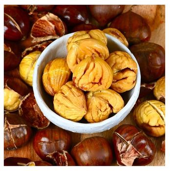 Sweet peeled and roasted chestnuts instant Opening chestnut Grade A Type chestnuts Flavor Delicious Max. Moisture (%) 4 Primary Uses Snacking, Cooking, Baking -  CALIPSO POLSKA SP Z OO  - Poland