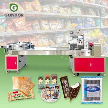 Automatic Horizontal Napkin Tissue Sealing Single Cookie Dough Fruit Toast Flow Bag Double Bread Packing Machine - Henan Gondor Machinery Co., Ltd. - China