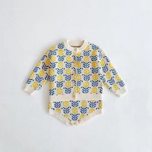 Casual Styles 2 Pieces Toddler Girls Clothing Sets Knitted Sweater Top Suspender Rompers - Goldely Garment Import and Export Inc. - China