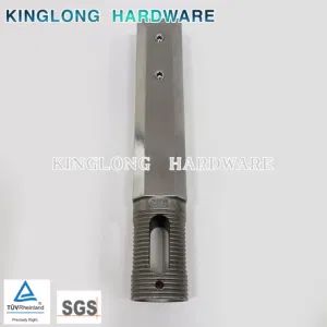 Manufacturer Wholesale Solid Pool Clamp Floor Glass Fixing Clamp Free Punch Base Railing Post Stair Handrail with - KingLong Hardware Factory - China