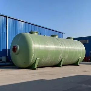 Horizontal Glass Fiber Reinforced Plastic Storage Tank Buried Hydrochloric Acid Chemical Mixing Tank Water Treatment Machinery - Hebei Yixiang Environmental Protection Technology Co., Ltd - China