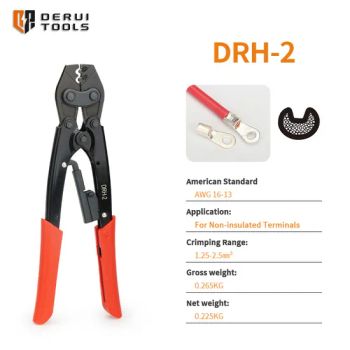 Drh-2 Japanese Ring Non Terminal Ratchet Mini Crimping Pliers - Yueqing Derui Tools Co., Ltd. - China