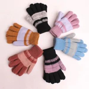 Brand Flower Horse Winter Warm Lady Warmer Mittens Finger Gloves - Jiangsu Goldmoon Industry Co., Ltd. - China