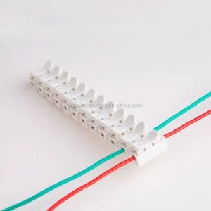 CH-12 Push-Type Terminal Block 12-Position Butt Joint Quick-Connect Terminal Luminaire Aligner Terminal Clip Wire Fast Connector Feed Through Terminal Connector - FEILON ELECTRONICS CO., LIMITED - China