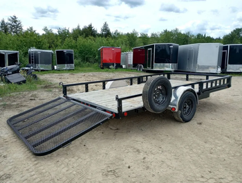 2024 PJ Trailers 7×14 Powder Coated Open Utility w/Rear Ramp Gate, ATV Side Loading Ramps from senesie mfg llc 2024 PJ Trailers 7×14 Powder Coated Open Utility w/Rear Ramp Gate, ATV Side Loading Ramps - senesie mfg llc - United States