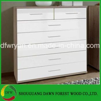Chest of Drawers 7 Drawers High Gloss Black or White Color White Condition New Trademark DFW Glue E1/E2/E0 Layer 5 Layers - SHOUGUANG DAWN FOREST WOOD CO., LTD. - China