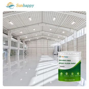 Hot Selling Epoxy Floor Paint Odorless Commercial Solvent Free White Liquid Epoxy Adhesive Epoxy Floor Coating - Tianjin Sunhappy New Materials Co., Ltd. - China