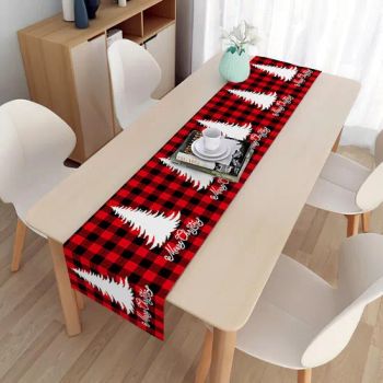 Merry Christmas Decorations for Home 2025 Christmas Table Runner Tablecloth New Year Gifts Christmas Tree Party Decoration - Market Union Co. Ltd. - China