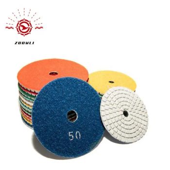100 mm Fast Abrasive Polishing Pad Diamond Tool for Granite Slabs Model NO. ZL HS Code 6804210000 Origin China Production Capacity 200000/Month - Jiangxi Zhongli Superhard Materials Tools Co., Ltd. - China