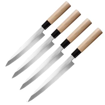 5cr15 Stainless Steel Sashimi Knife Sets with Birch Handle Kitchen Sushi Salmon Yanagi Fugubiki Yanagiba Knife - Yangjiang Tianjiao Household Manufacturing Ltd. - China