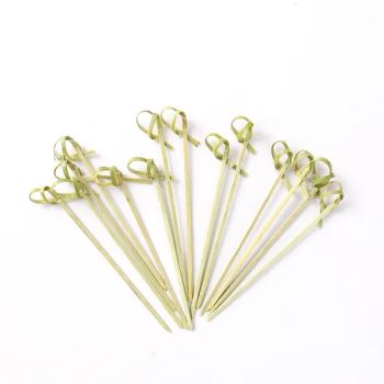 Free Sample Stick Disposable Bamboo Fruit Cocktail Knot Skewer in Bulk - Hefei Craft Tableware Co., Ltd. - China