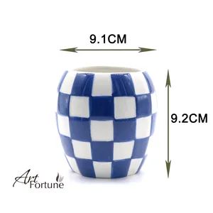 Checkmates with Soy Wax Candles in Four Different Hand-Painted Vessels and Scents for Home Decoration - Qingdao Art Fortune Imp/Exp Co., Ltd. - China