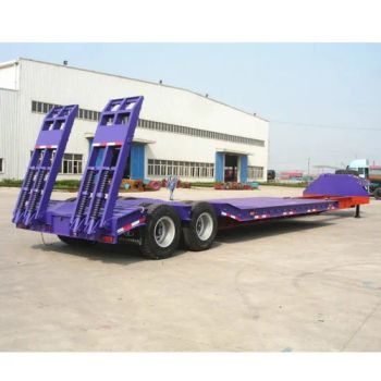 3/4 Axle Gooseneck Cargo Trucks Utility Trailer Hydraulic Extendable Low Bed Car Trailer Lowboy Semi Trailer - Liangshan Shunhang Import and Export Co., Ltd - China