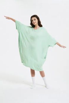 Soft Summer Oversized Bamboo Sleep Tee Comfortable Sleepwear Dress Nightgowns for Women - Hangzhou D&H Textile Co., Ltd. - China