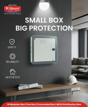 Kisaan Electric Vertical Mount TPN MCB Distribution Board Double Door - Hari Daya Industries - India