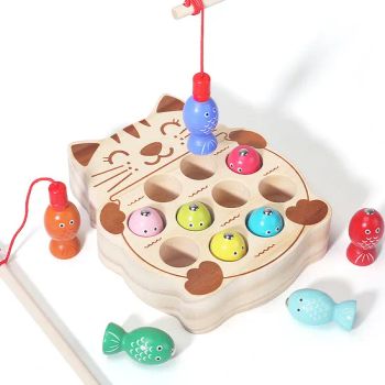 Children's Educational Toys Magnetic Fishing Game Wooden Toys - Skylark Network Co., Ltd. - China