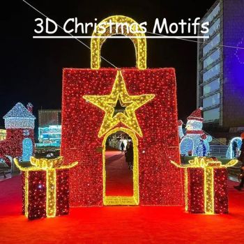 Outdoors Motif Lights 3D LED Christmas Lighting Tunnel LED Christmas Illuminated Gift Box LED Motif Light - Shenzhen Wild Art Decoration Co.,Ltd. - China