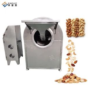 Smokeless Stir Roasting Machine Stainless Steel Electromagnetic Roaster for Chestnut Hazelnut Cashew Pistachio Pecan Grain Seed Be - Henan Simplot Intelligent Technology Co., Ltd. - China