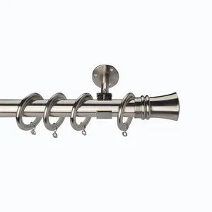 Price Modern Solid Color Single Curtain Rod Set Decoration Ball Single Telescoping Drapery Rod Set Curtain Pole - Vikson Blinds Enterprise Co., Ltd. - China