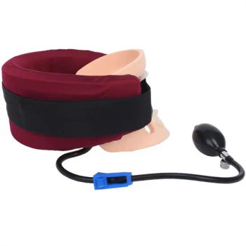 Fashion Support Cervical Brace Copper Inflatable Neck Brace Neck Traction Pillow Rest Cushion Support Neck Stret - Saferlife Products Co., Ltd. - China