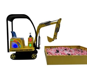 Exciting Excavator Ride-on Cars for Kids' Theme Parks Color Yellow Power Electric Max Speed 15Km/H Model NO. JQ-220 Trademark lin - Jining Forest Industry Amusement Equipment Co., Ltd. - China