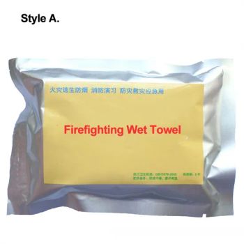 Drill Wet Towel, Patented Design, Fire & Smoke Double Protection, Fire Training Special, Quick-Open Portable Aluminum Package - Foshan Yiroufang Textile Manufacture Co., Ltd. - China