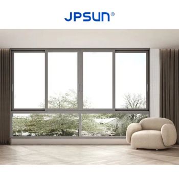 Metal Stainless Steel Aluminium Vertical Door Windows Thermal Break Aluminum Glass Sliding/Casement/Awning Hurricane Impact Passive House Windows for Balcony - Anhui Jinpeng Energy Saving Technology Co., Ltd. - China
