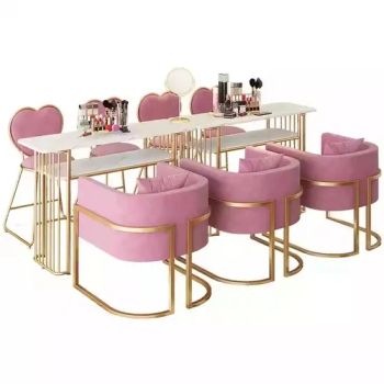 Marble Professional Salon Nail Tech Tables Manicure Station Manicure Table and Chair Set - Henan Eminent Medical Devices Co., Ltd. - China