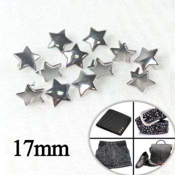 Shiny Sliver Punk Metal Flat Rivets Star 2 Claw Rivet for DIY Bags Hats Decoration Belt Clothes Accessories - GUANGZHOU BOLIAN GARMENT&BAG ACCESSORIES CO., LTD. - China